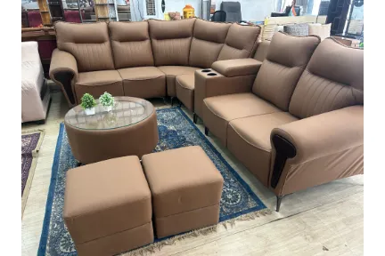 Brown Recliner Sofa